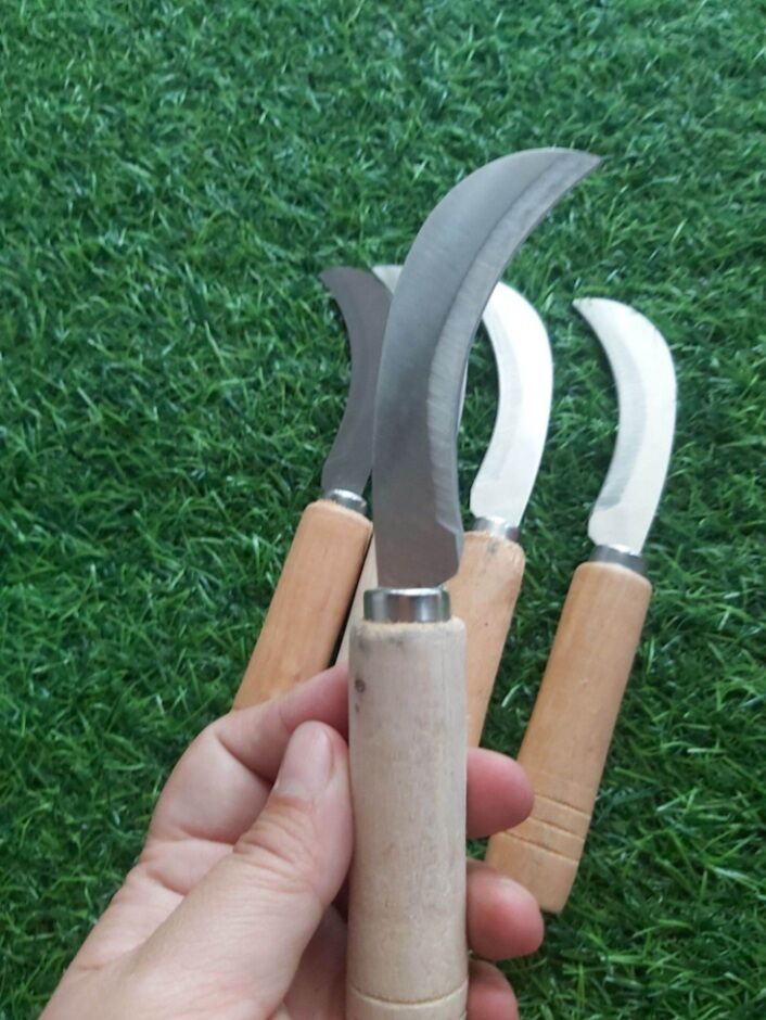 dao cắt chuối cán cây