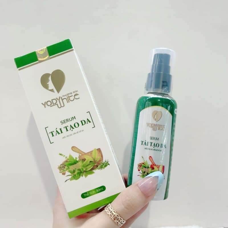 (Chính hãng) Combo serum tái tạo da Yody White Phương Anh (Serum tái tạo + Bột rửa mặt)