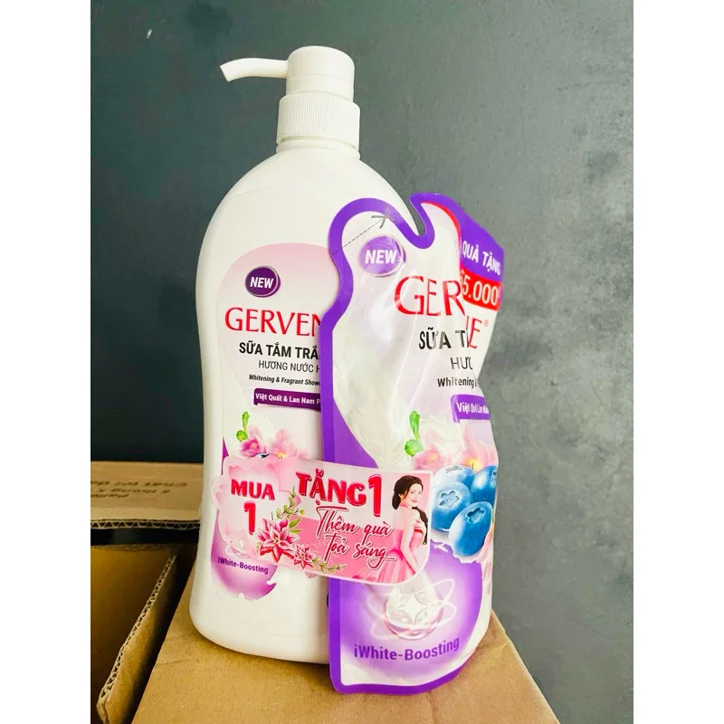 Sữa tắm Gervenne hương nước hoa 900g( tặng 450g)