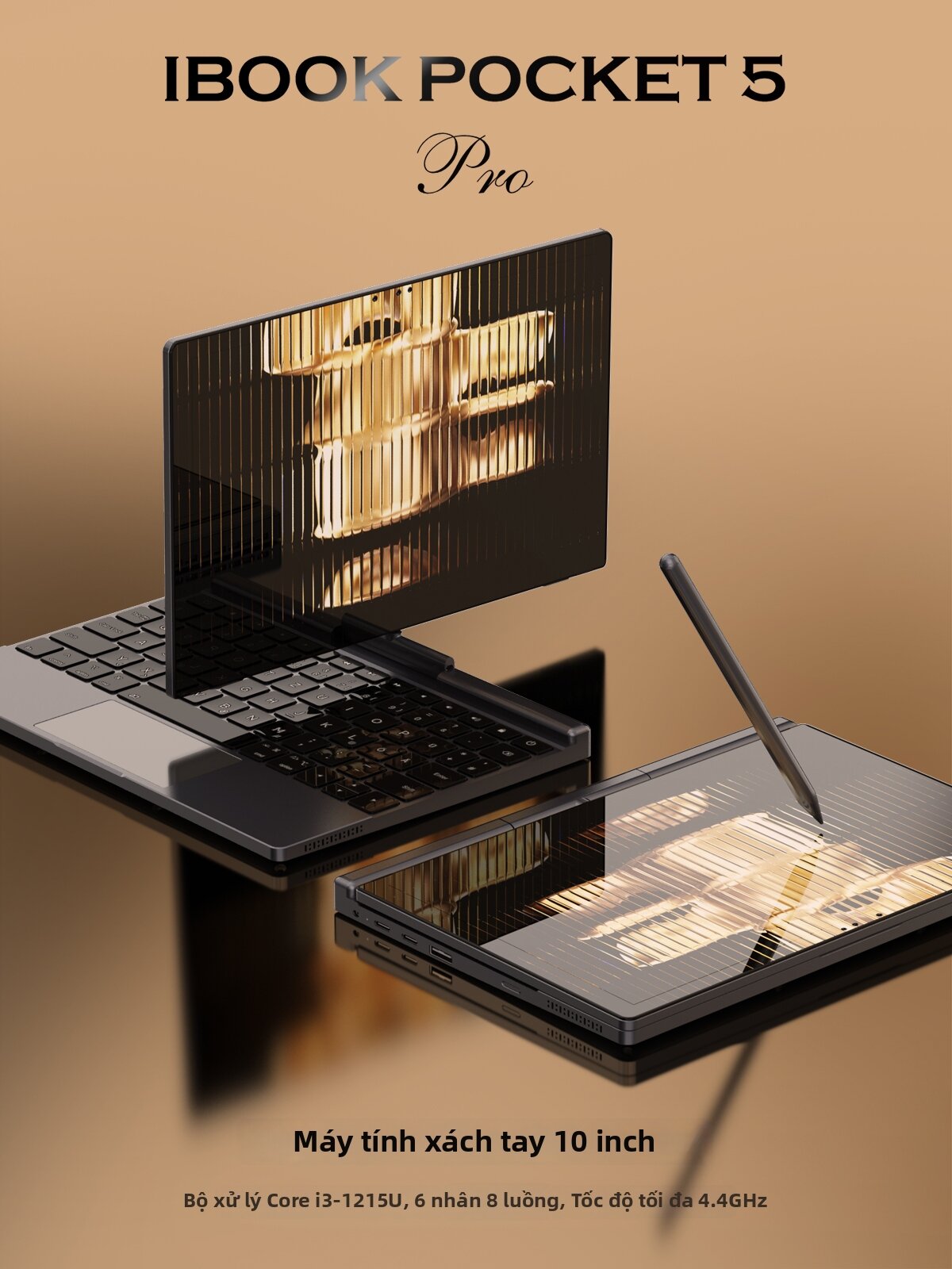 IBIP | Mini Portable 2-in-1 Notebook 10 Inch