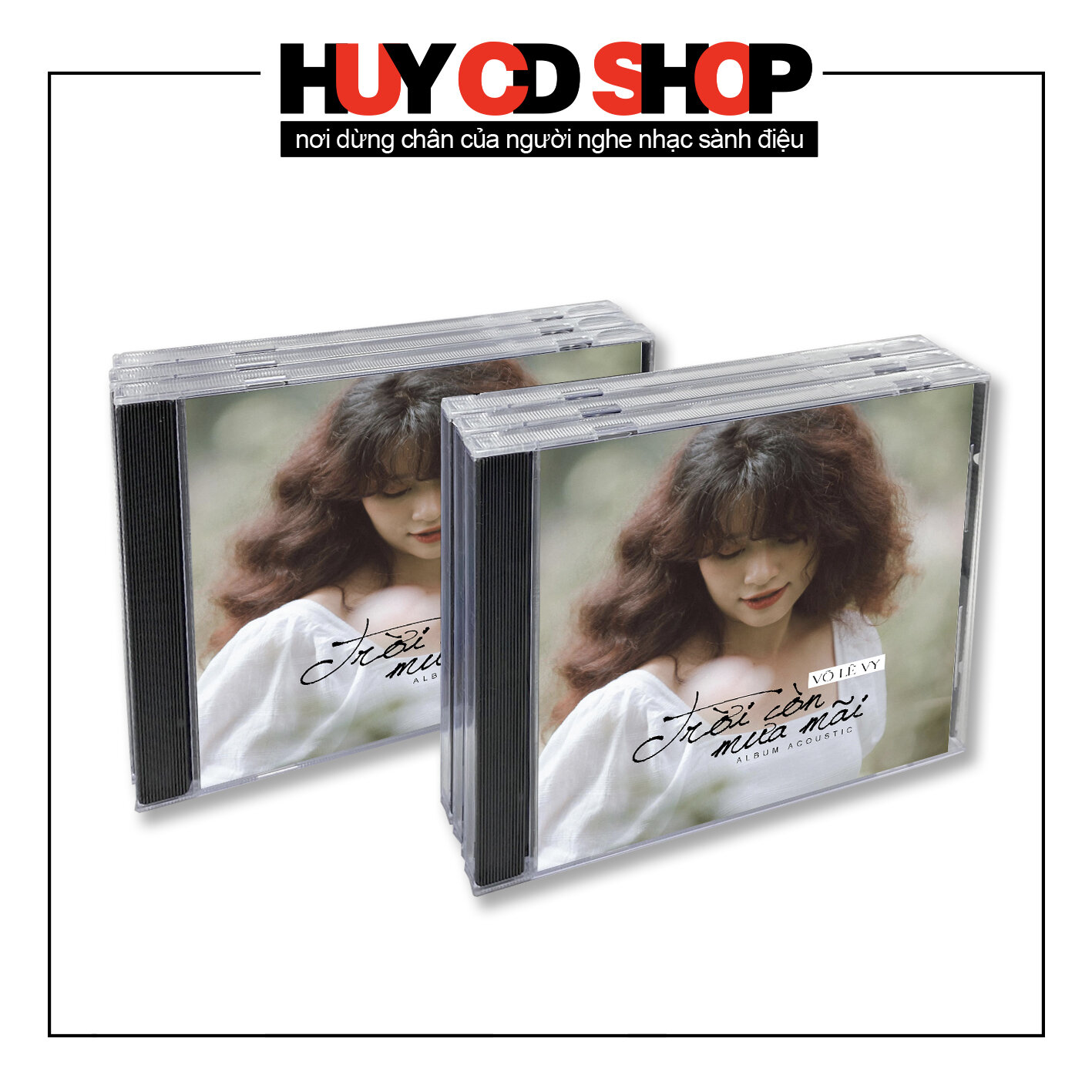 Đĩa CD Võ Lê Vy - Trời còn mưa mãi - Nhạc Pháp lời Việt hòa âm Acoustic - Đĩa lòng trắng