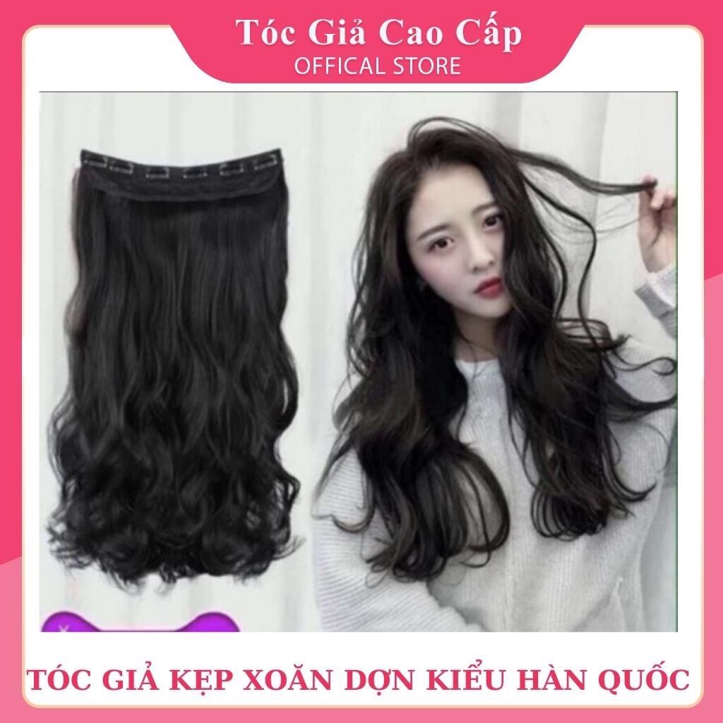 Tóc giả kẹp nữa đầu 6 phím ❇️
