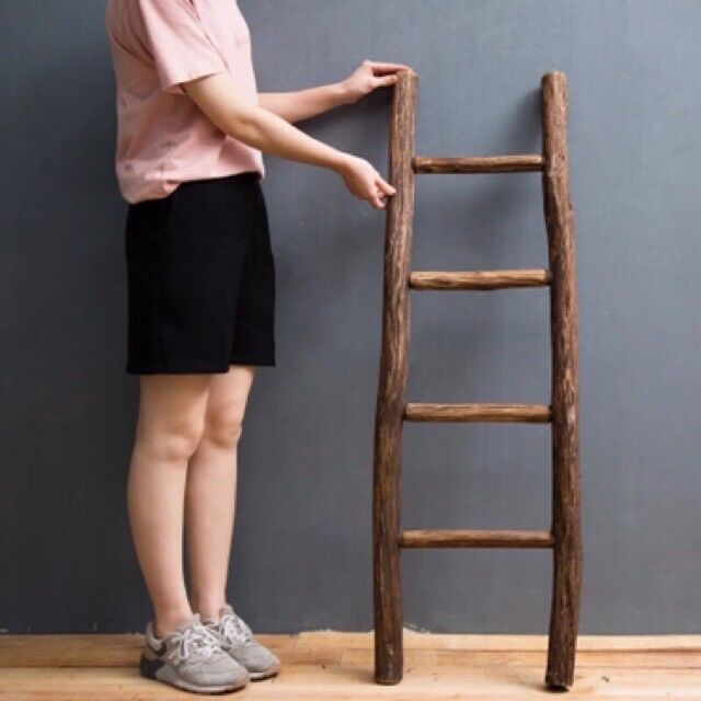 Thang gỗ tự nhiên decor