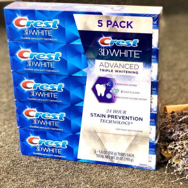 KEM ĐÁNH RĂNG CREST 3D WHITE ADVANCED của Mỹ 158Gr