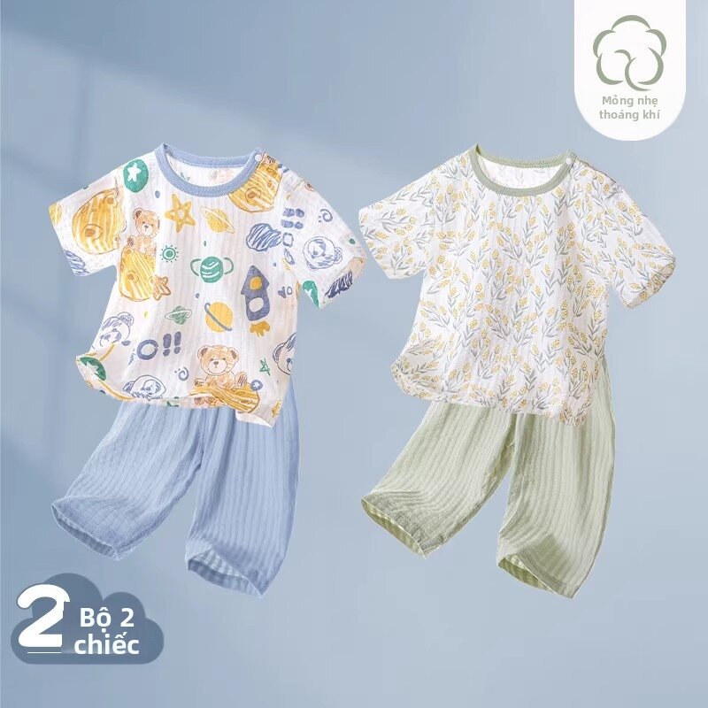 TONGLIANCHUXIN | Summer Cotton Thin Baby Clothing Set - 6