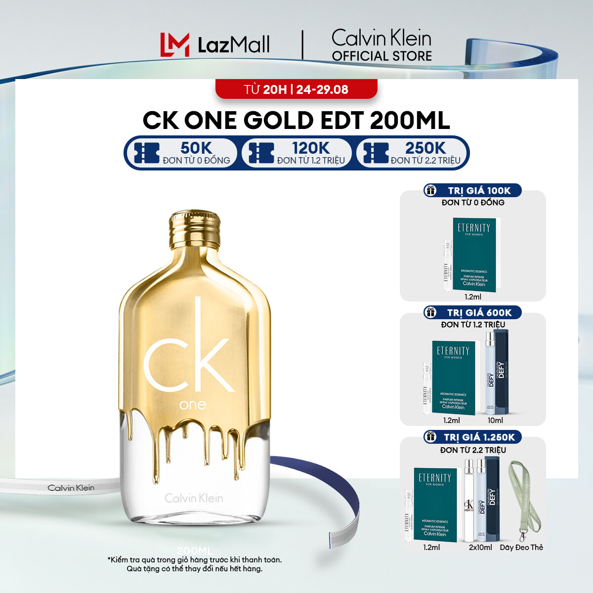 Nước hoa nam nữ calvin klein ck one gold edt 200ml