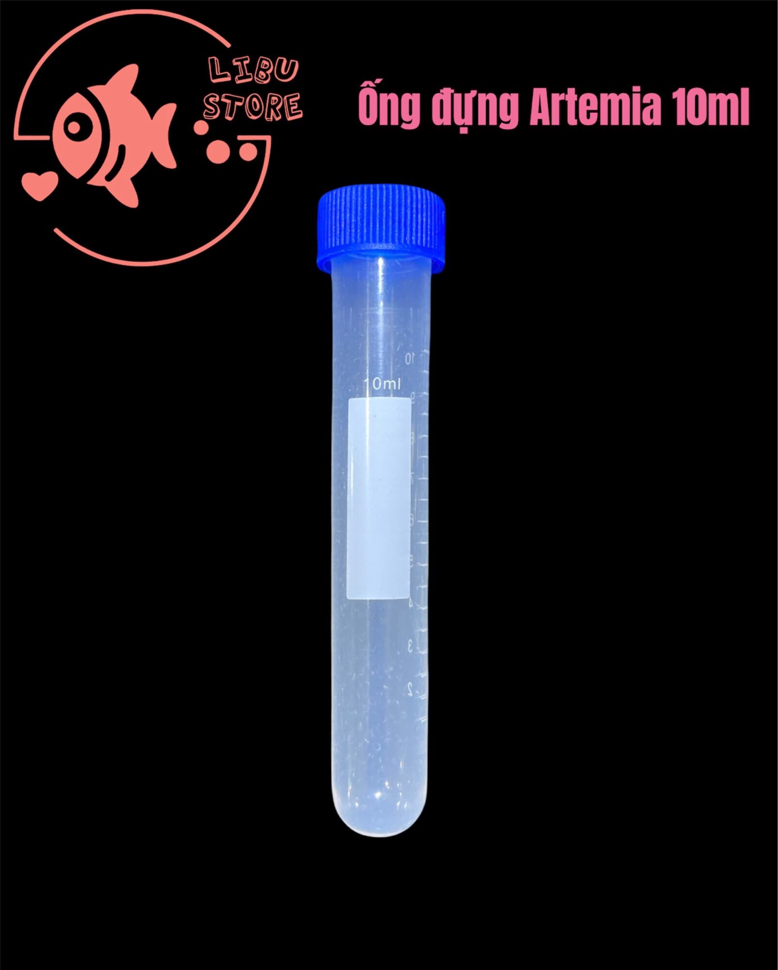 Ống Trữ Artemia - Trùng Chỉ - Bo Bo Có Nắp Vặn 10ML