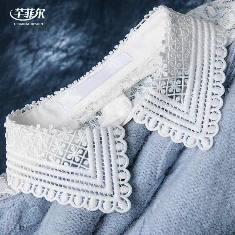 Lá cổ sen rời cotton mềm ( vòng cổ 40cm dành cho sơ mi