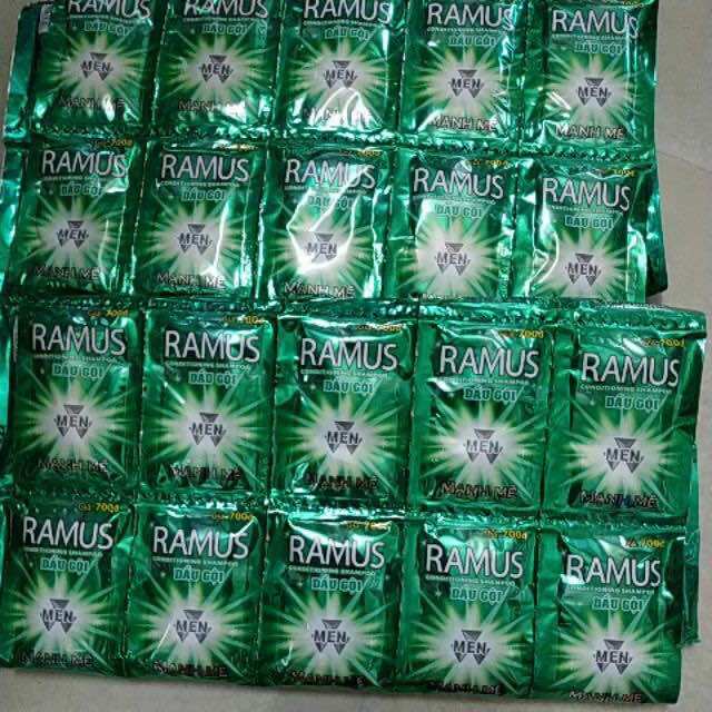 [freeship] Dây 12 gói dầu gội Ramus men