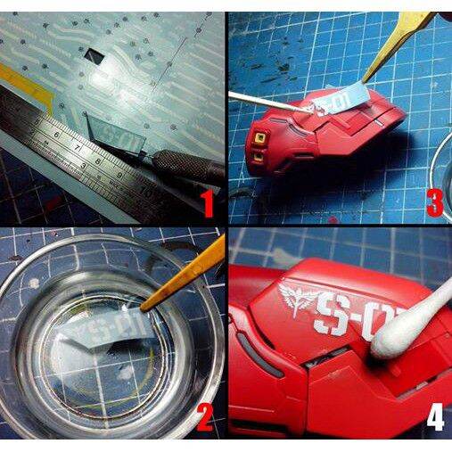 Decal nước cho mô hình Gundam RG HG