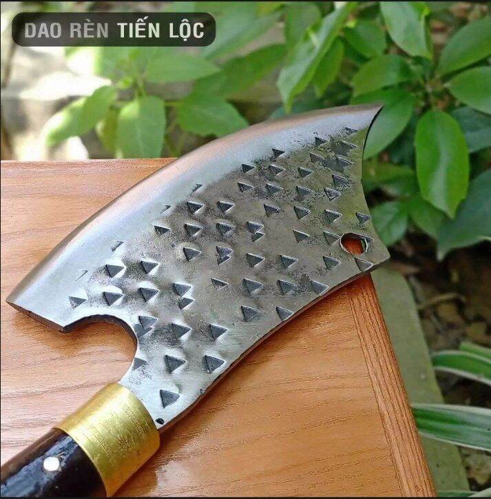 dao chuyên chặt kiểu dáng long đao nhíp xe loại 1dập vân 2 mặt