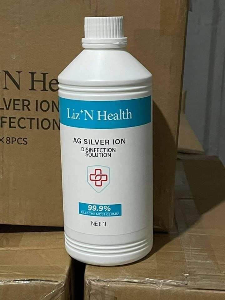 Chai dung dịch diệt trùng khử khuẩn nano bạc 1 lít - liz'n health
