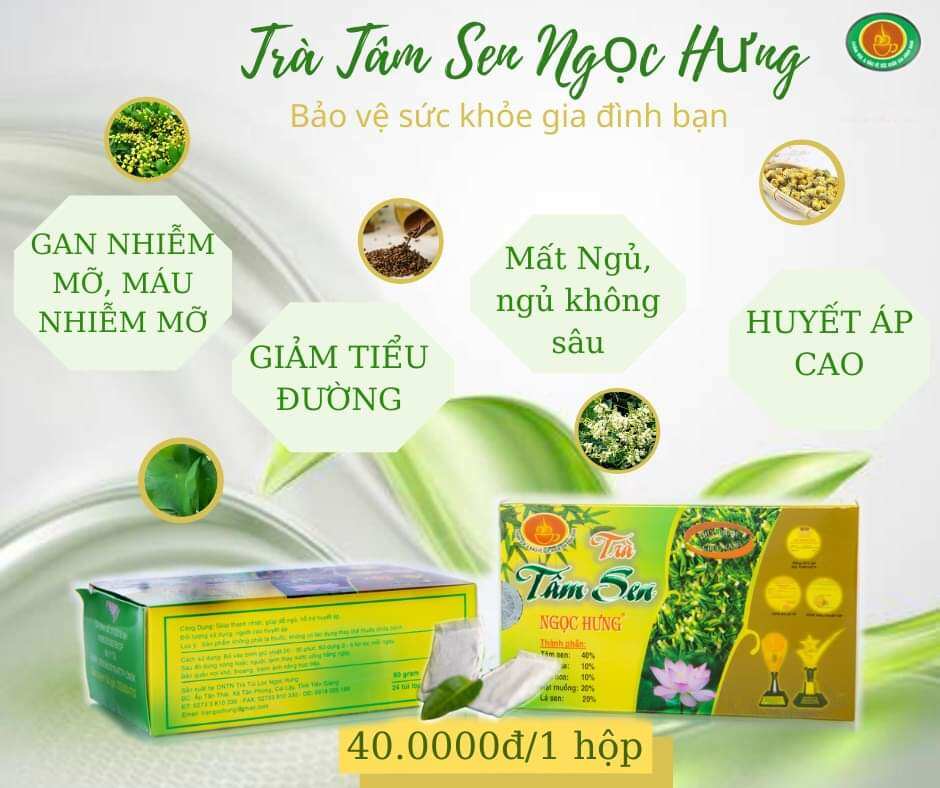 COMBO 5 HỘP TRÀ TÂM SEN NGỌC HƯNG - 250K