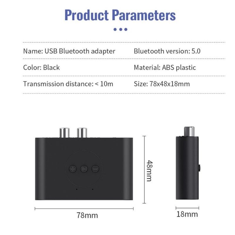 Thiết Bị Thu Bluetooth B21 Tích Hợp NFC Cho Loa Và Amply Hỗ Trợ Cổng 3.5mm, AV, USB