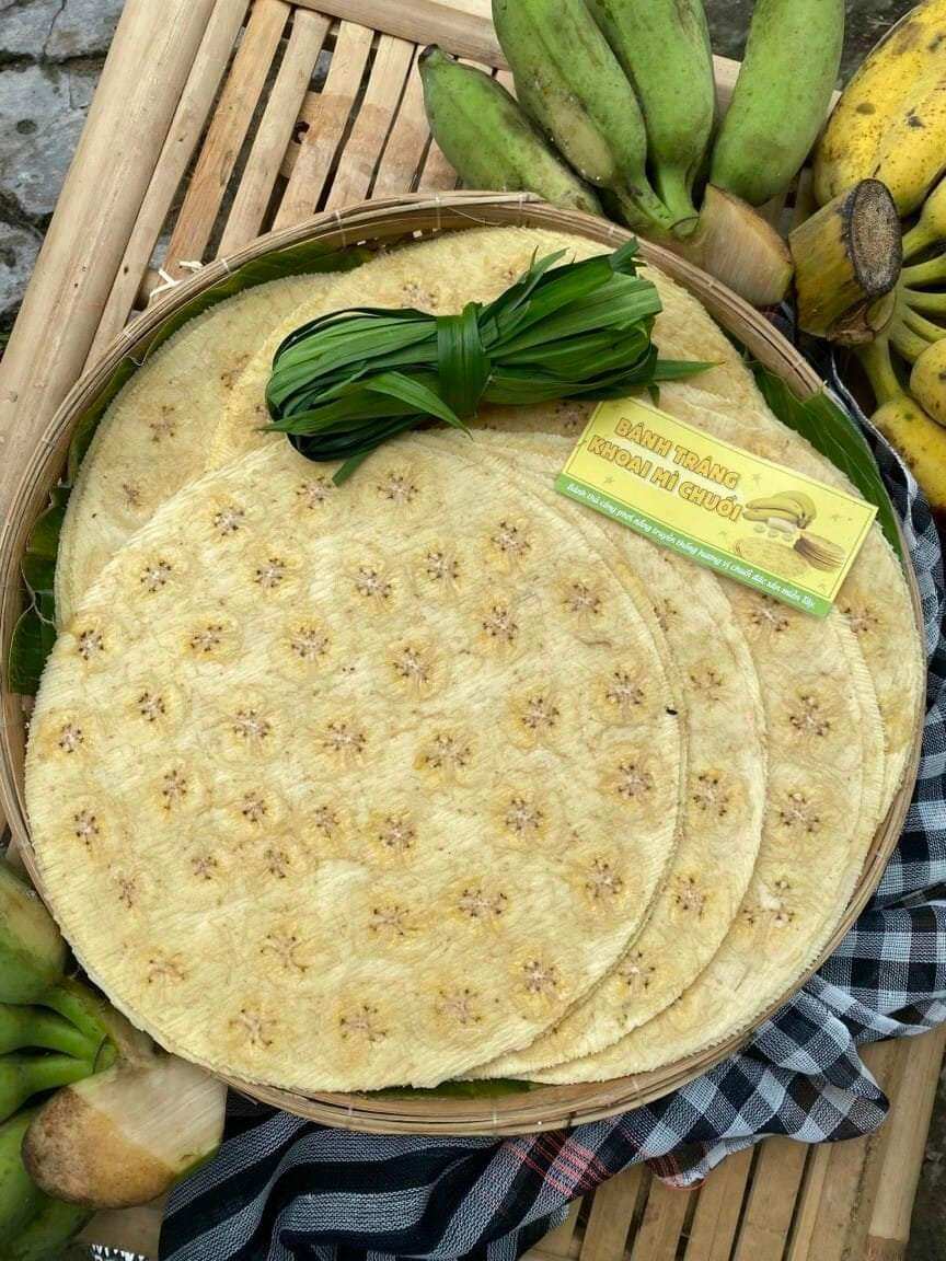 Bánh tráng khoai mì chuối  (10bánh)