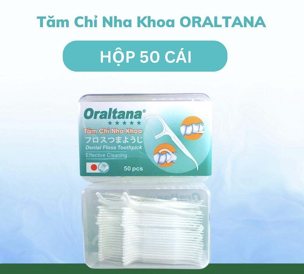 ❤ HỘP 50C CÁI Tăm Chỉ Nha Khoa xuất khẩu Nhật Bản Oraltana TANAPHAR, Tăm chỉ nha khoa Oraltana - Lọ 50 que - tăm kẽ răng Oral Tana, xỉa răng, chăm sóc răng lợi tiêu chuẩn xuất Nhật ORALTANA