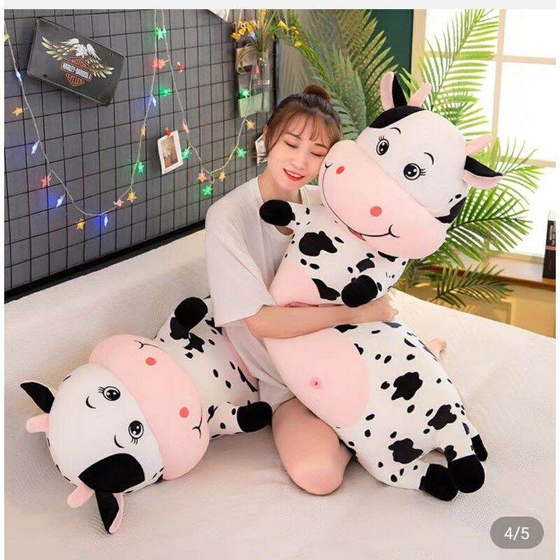 gối ôm,  gấu bông bò sữa cao cấp