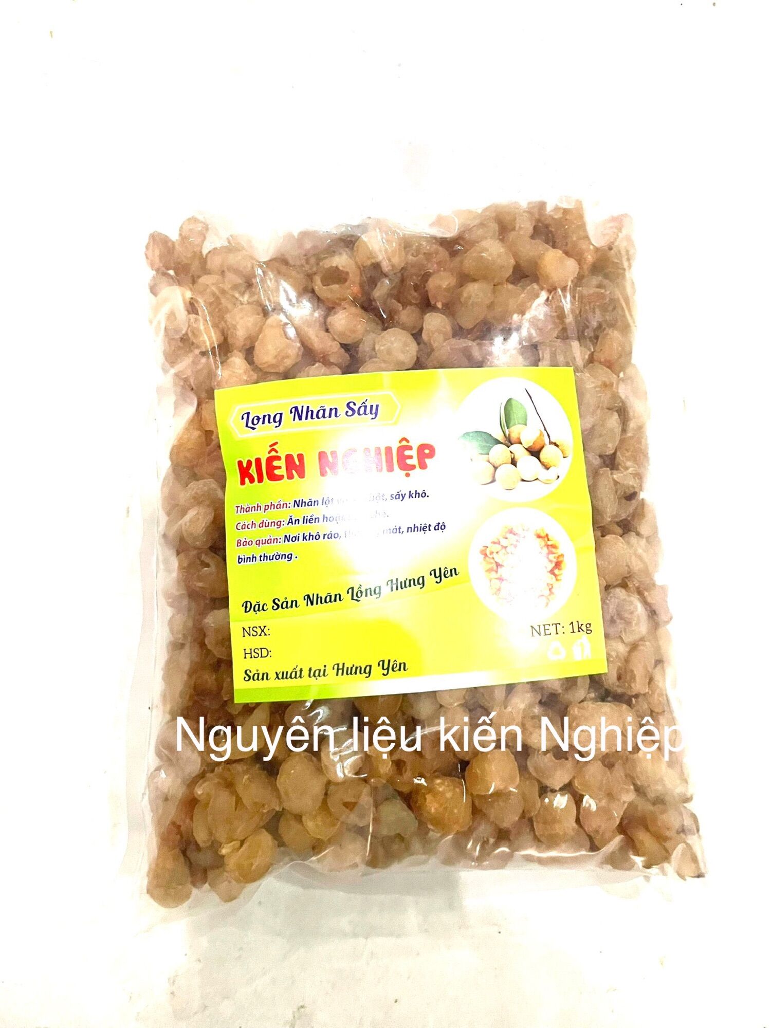 Long nhãn sấy khô hàng trắng 1 kg