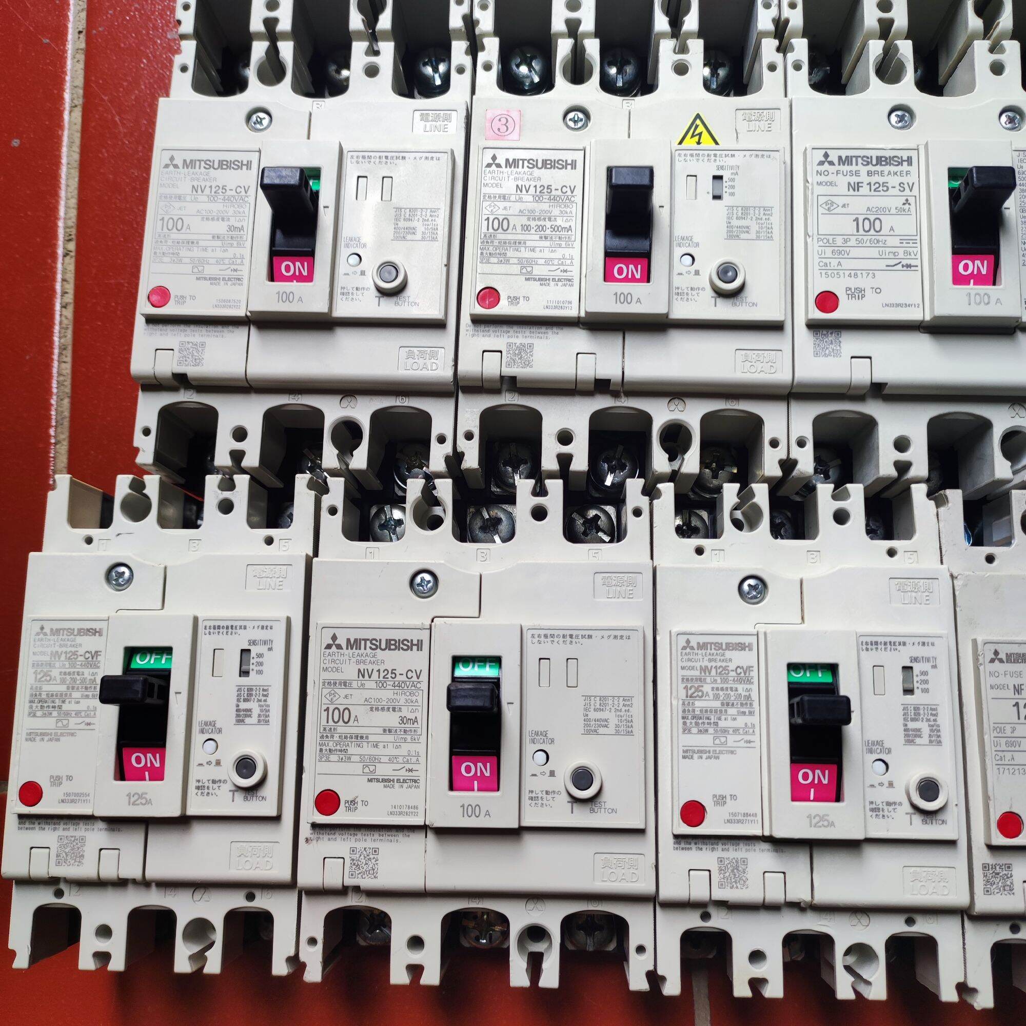 Elcb, át chống giật rò điện, 3p 100a mitsu