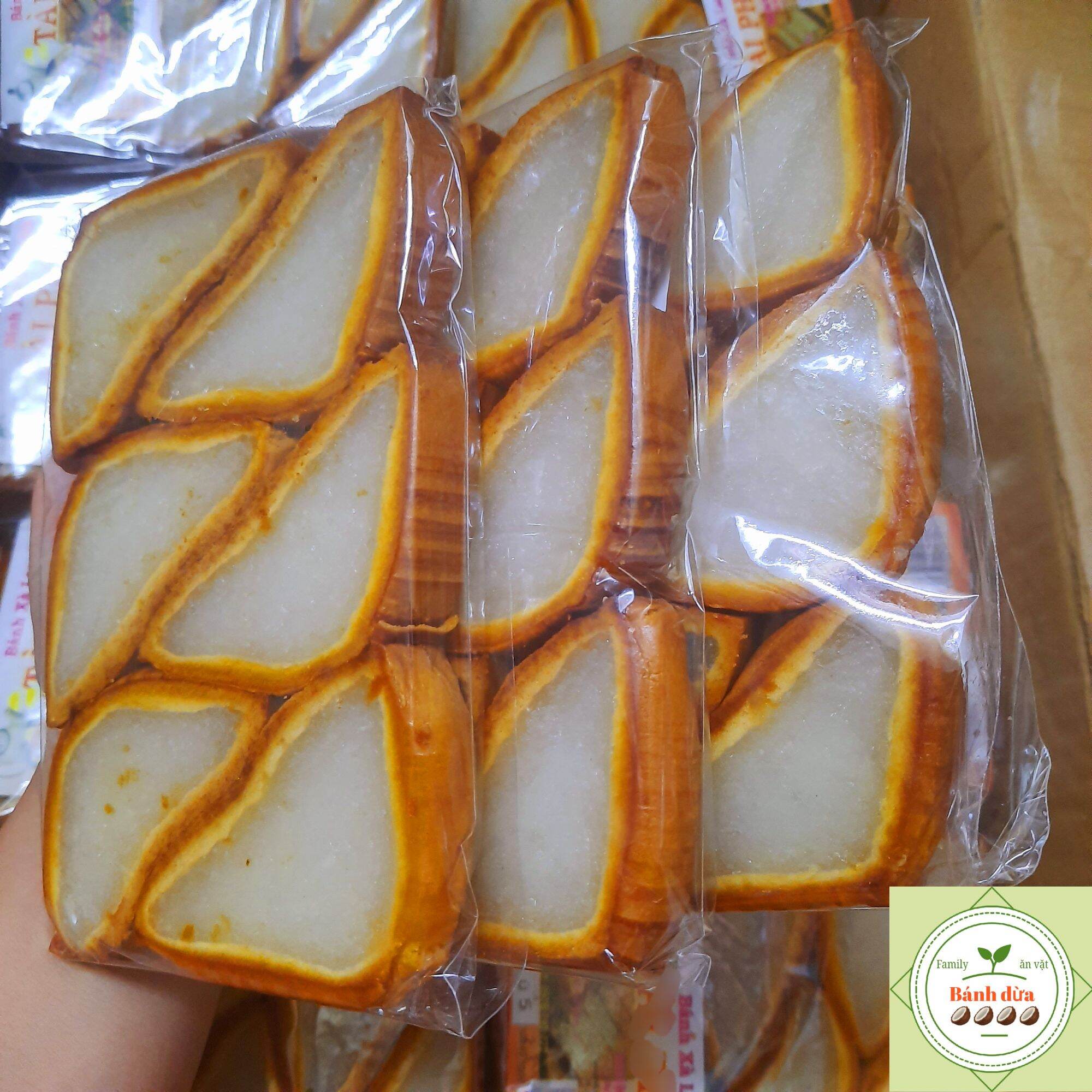 BÁNH XÀ LAM DỪA - Set 3bịch/18miếng