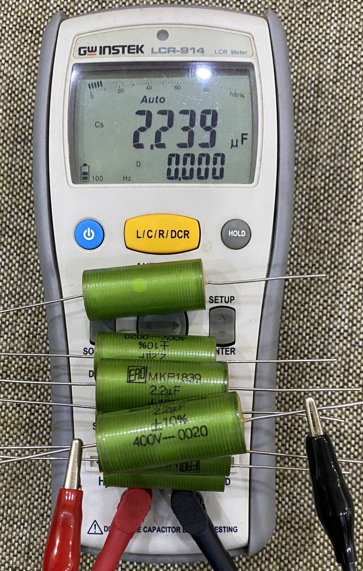 Tụ điện audio ERO MKP 2.2uF 400V Germany ( NOS)