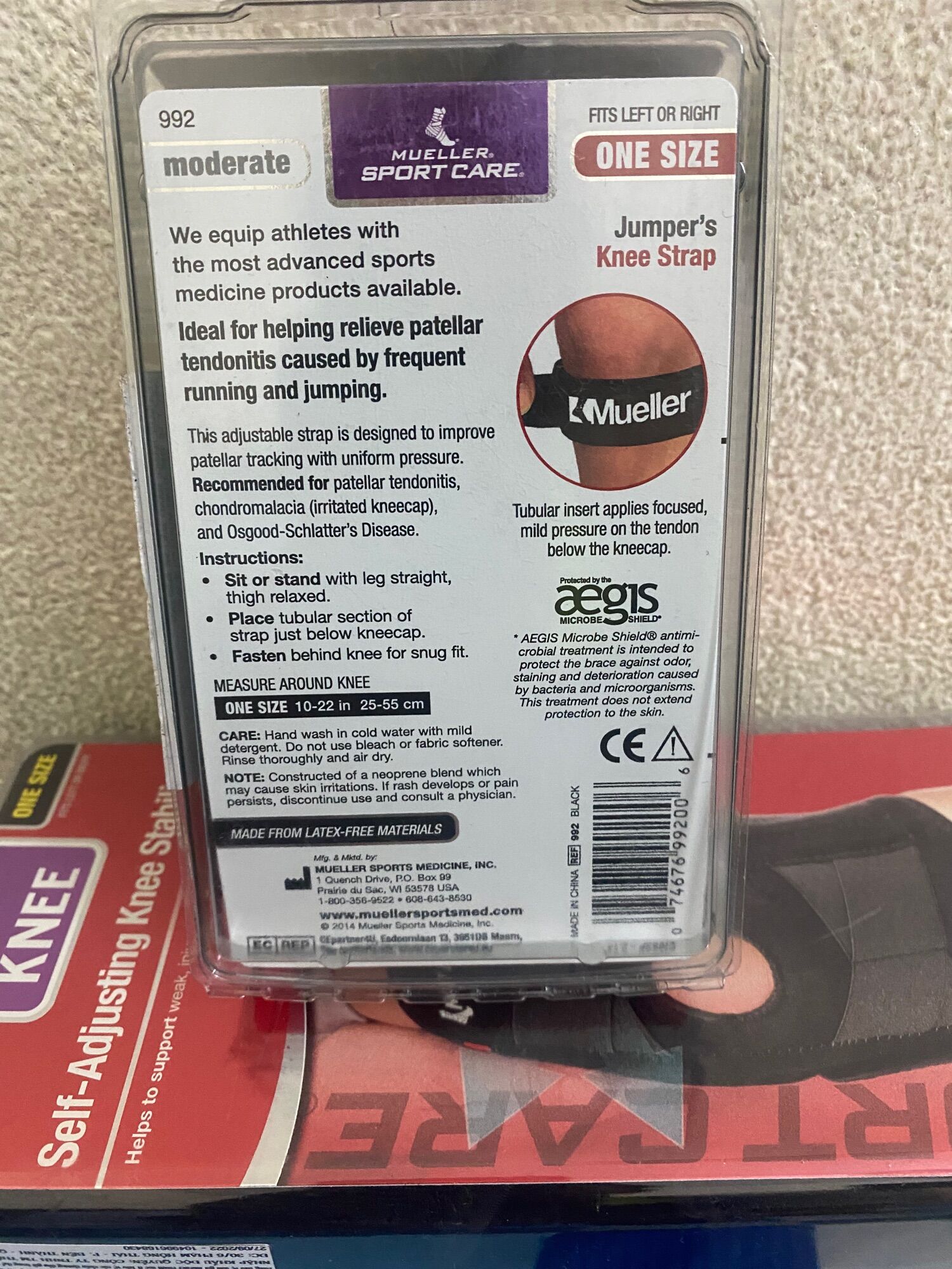 Băng dây chằn gối Mueller Jumper's KNEE STRAP (992)