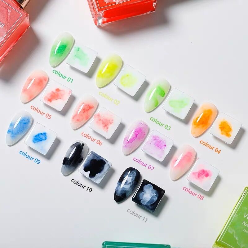 SET CỒN LOANG MÀU NEON VENDEENI 12 CHAI