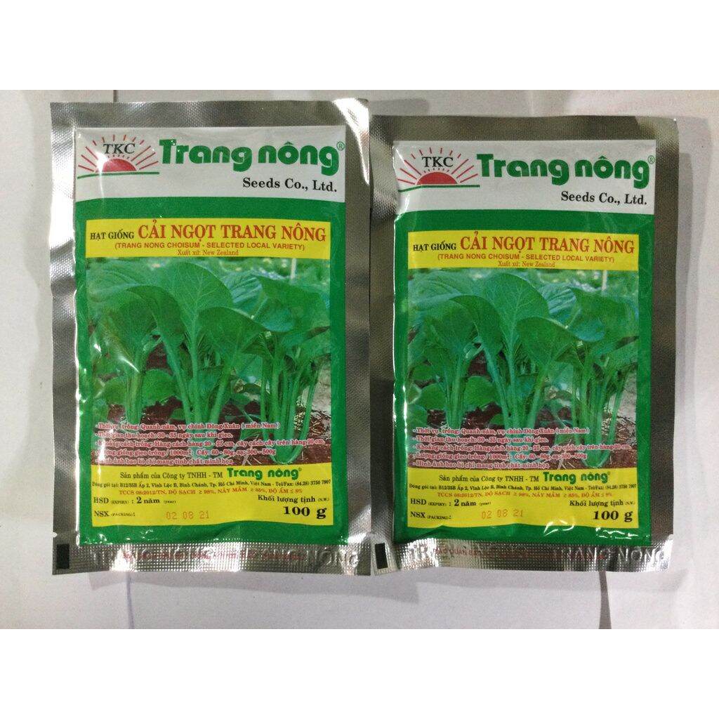 100gr hạt giống cải ngọt Trang Nông