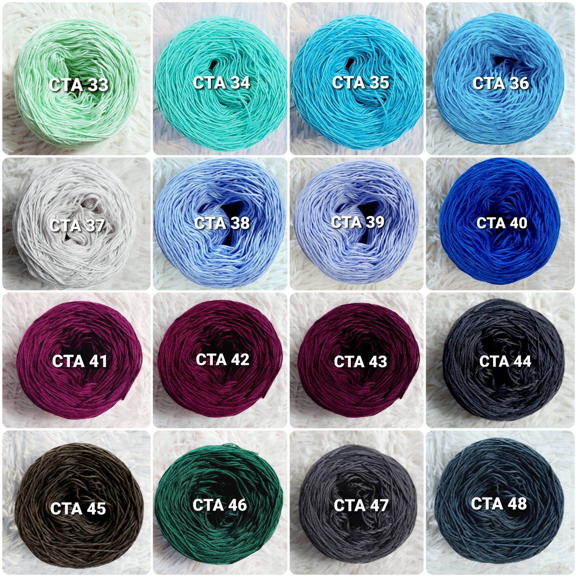 [01-32] Sợi cotton Shine se 1 sợi dùng đan móc handmade