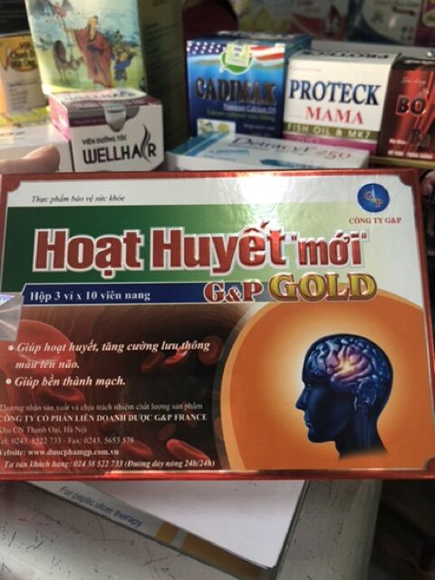 Hoạt huyết mới g&p gold giúp lưu thông máu não