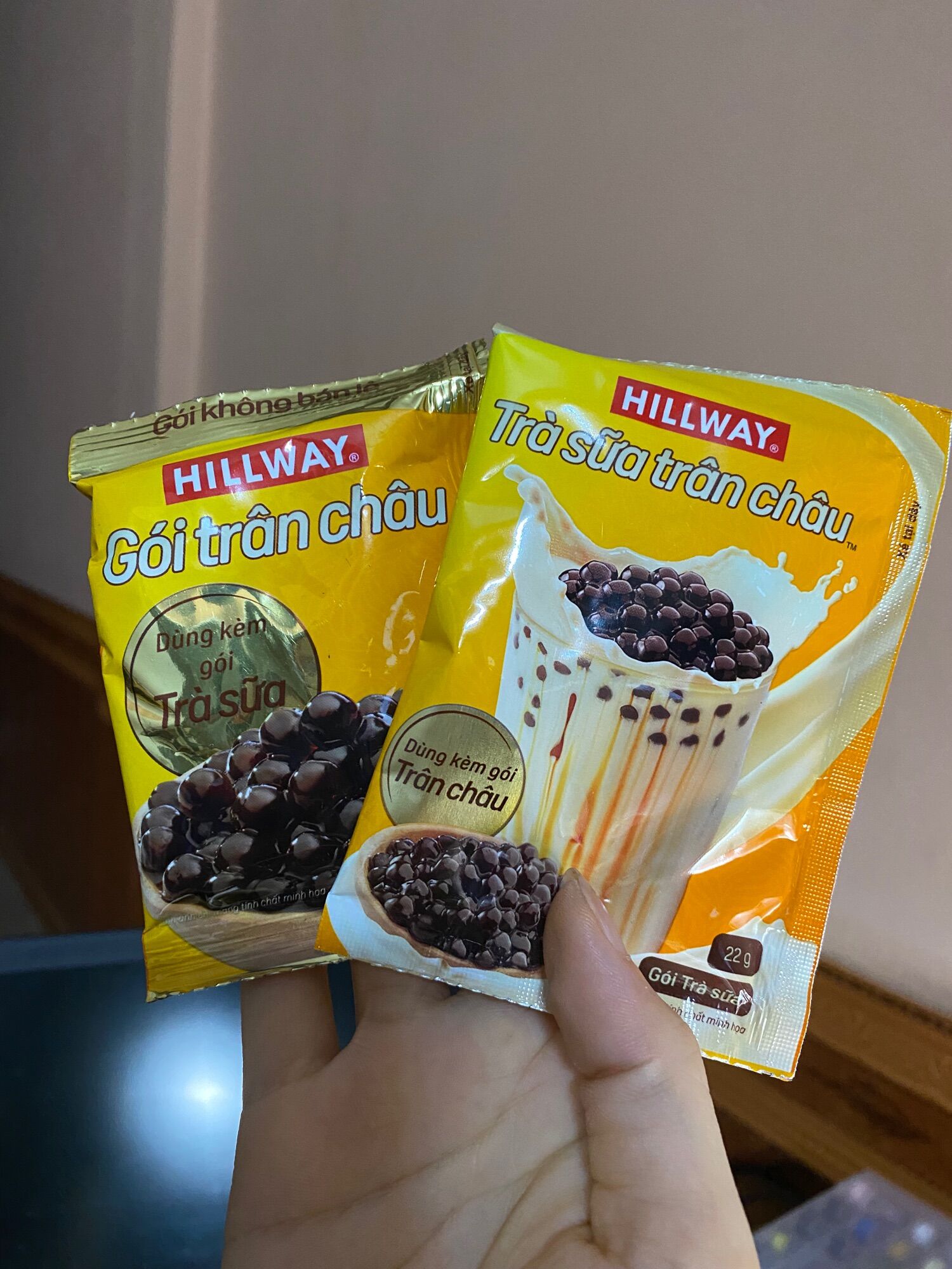 Set trà sữa trân châu hillway