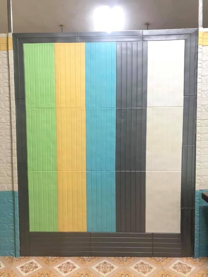 Xốp dán tường 12 Lam sóng kích thước 70x77