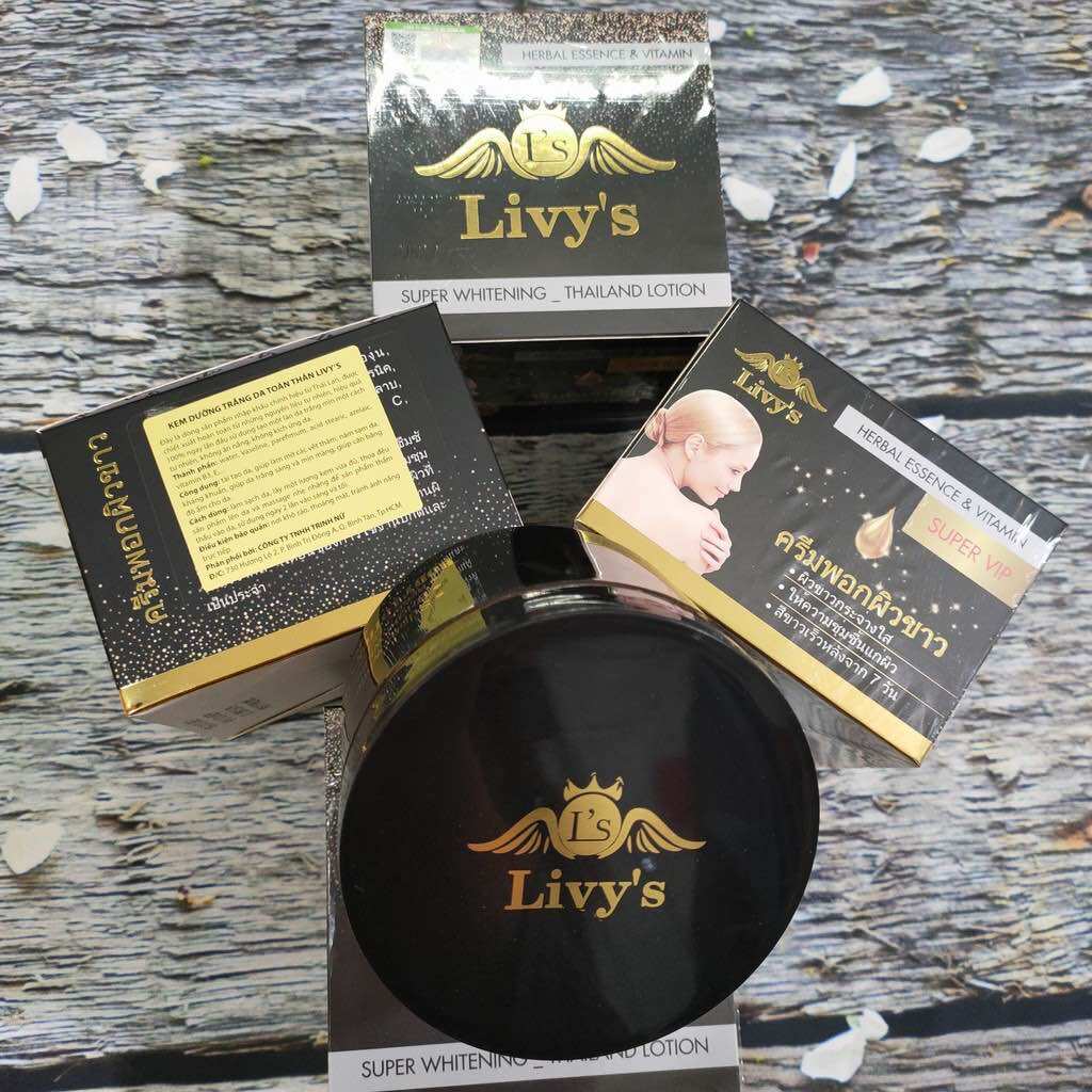 Kem body Livy's đen mẫu mới Thái lan