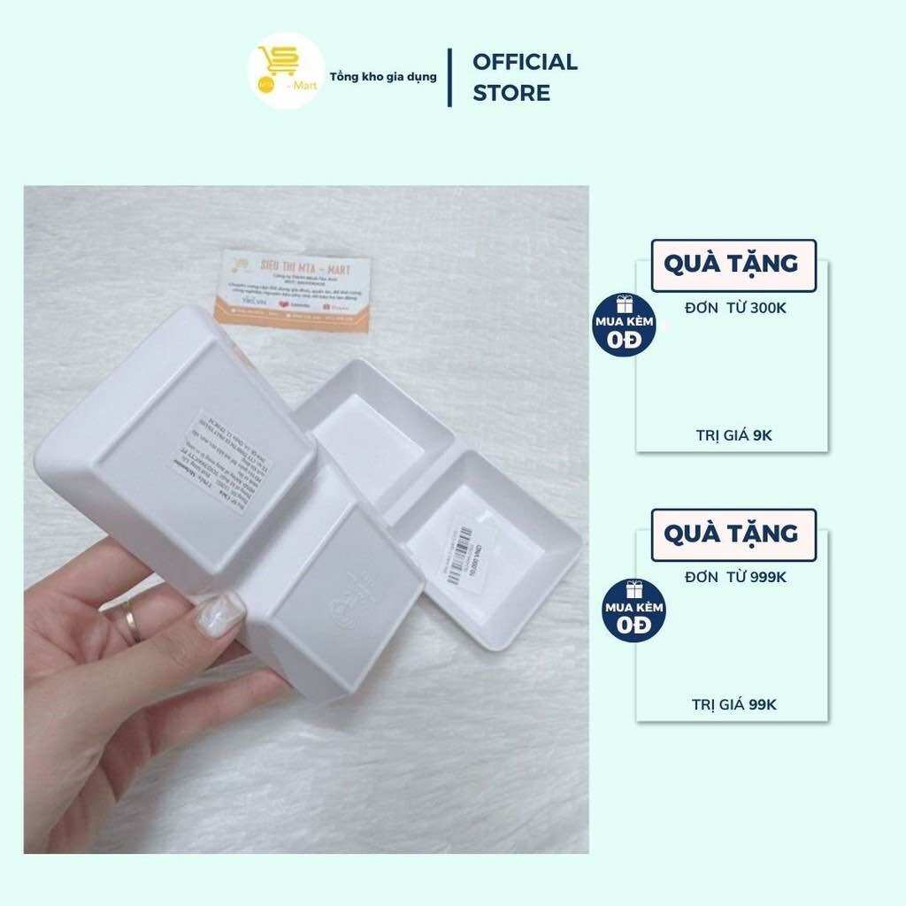 Chén Chấm Nhựa Fataco C103-C104 Màu Trắng, Chén Đựng Gia Vị, Chén Nước Chấm/Mắm/Muối Nhựa Melamine Cao Cấp  MTA-MART2