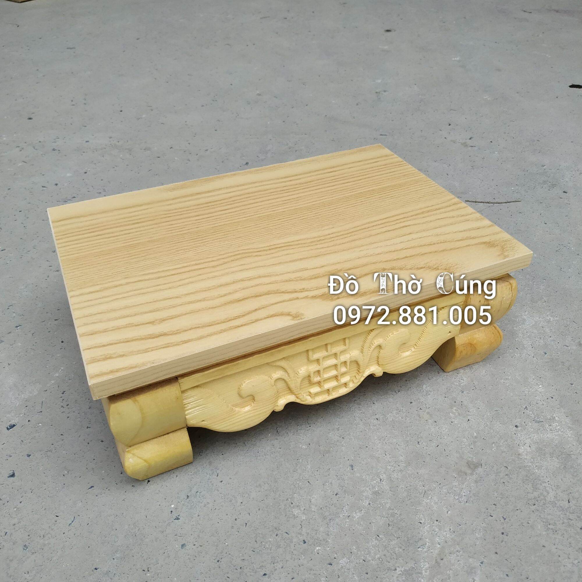 Kệ để lễ ban thần tài pơ mu (ban ô sin)