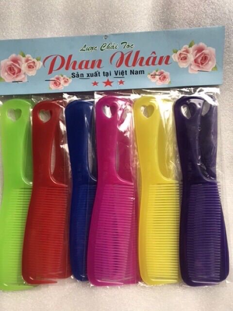 🏵Lố 12 Lược Phan Nhân Lớn, Nhựa dẻo (dài 20cm)