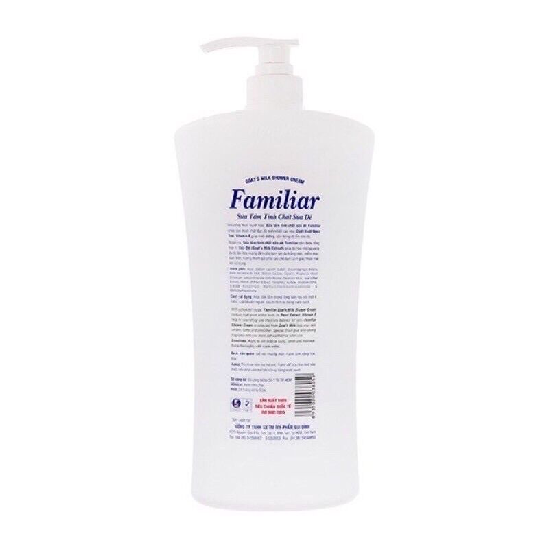 SỮA TẮM FAMILIAR GOAT’S MILK (TINH CHẤT SỮA DÊ) 1L