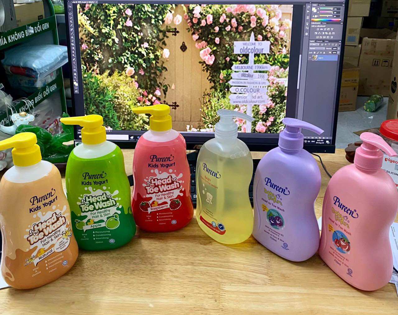 Tắm gội PUREEN 750ml với nhiều hương cho bé lựa chọn dung tích lớn tiêt kiệm cho mẹ