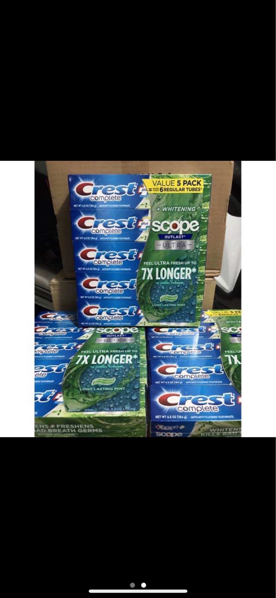 Kem đánh răng Crest complete Extra Whitening Scope Advanced Freshness 232g Của Mỹ