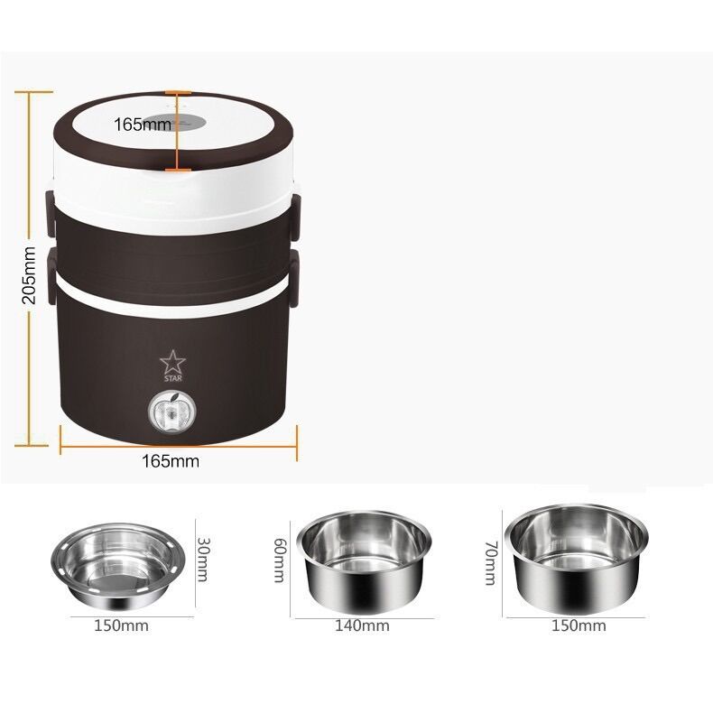 CẶP LỒNG Ủ CƠM 3 TẦNG INOX CẮM ĐIỆN