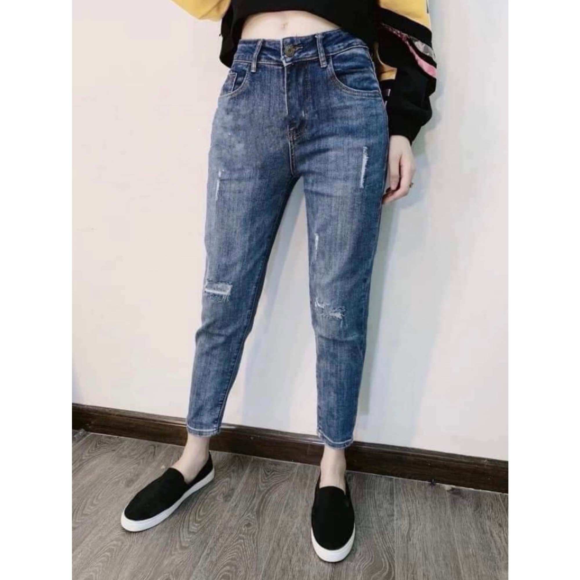 [Mã 0329] Quần Jean Baggy 9 Tấc Co Giãn 4 Chiều 50-85Kg
