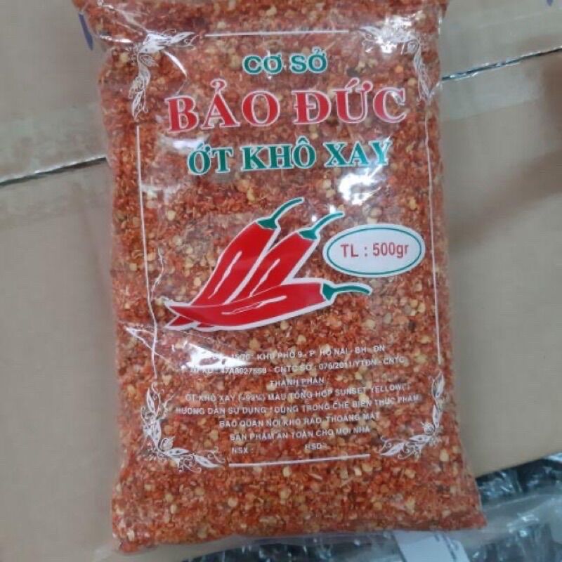 Bột ớt khô xay loại 1 bảo đức 500g