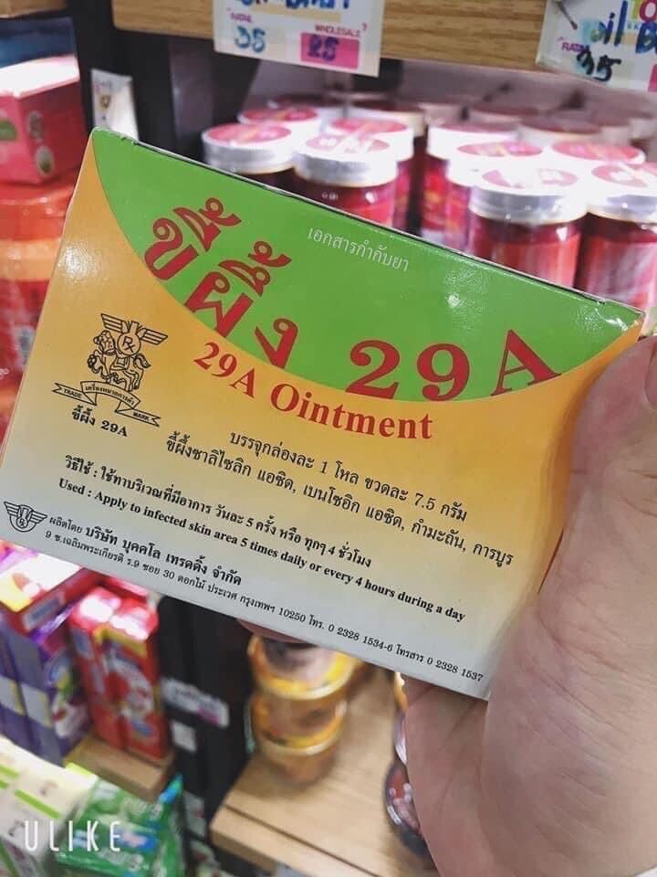 Kem bôi ngoài da 29A thái lan