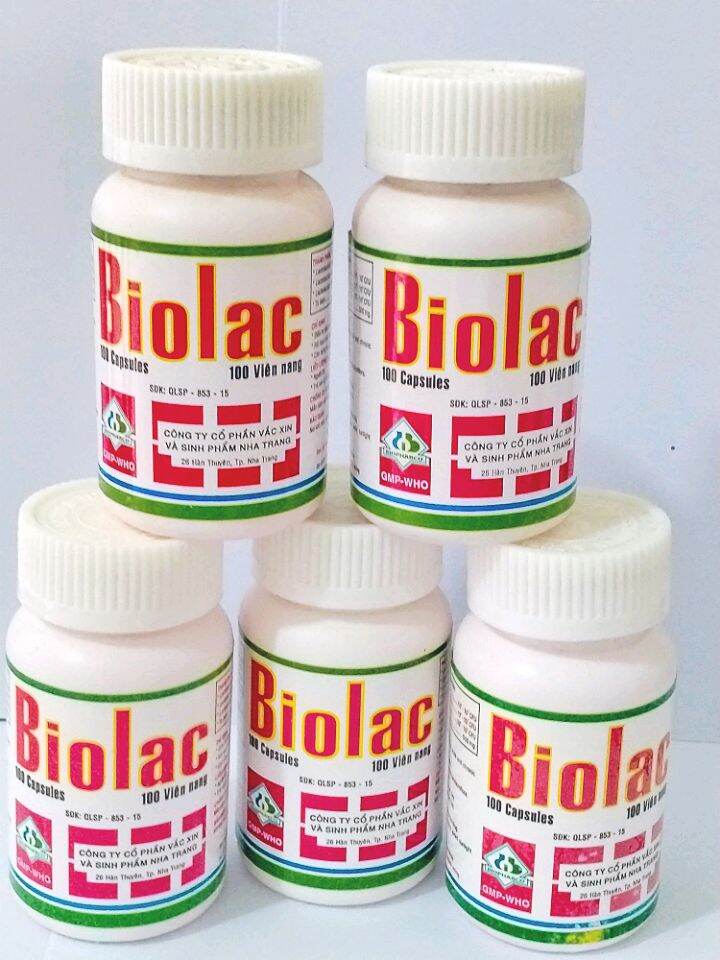 Men vi sinh  Biolac Chai 100 viên