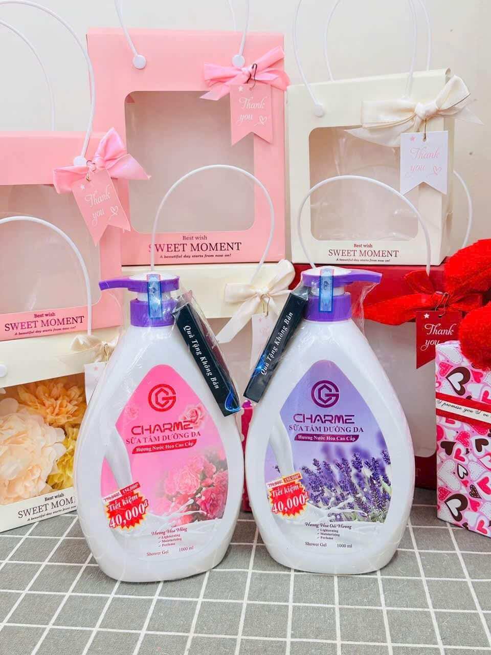 [ không tặng kèm nước hoa mini] SỮA TẮM DƯỠNG DA HƯƠNG NƯỚC HOA 1000ML