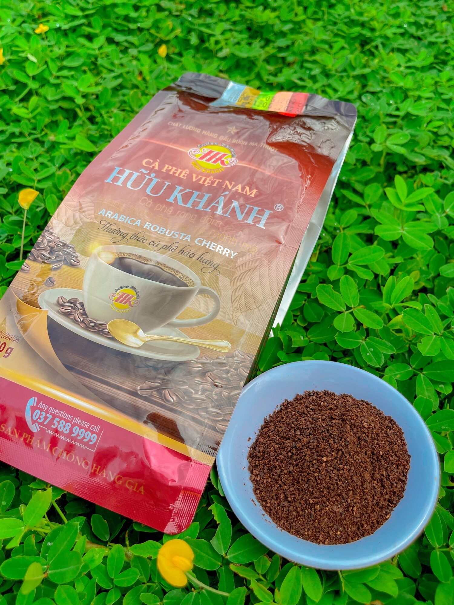 Combo 4 bịch cà phê hữu khánh - hk 1sao