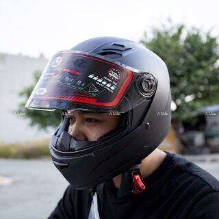 [HCM]Mũ bảo hiểm fullface agu đen nhám
