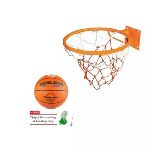 quả bóng rổ Prostar số 5 - 6 -7 ( tặng kim bơm và lưới đựng bóng)