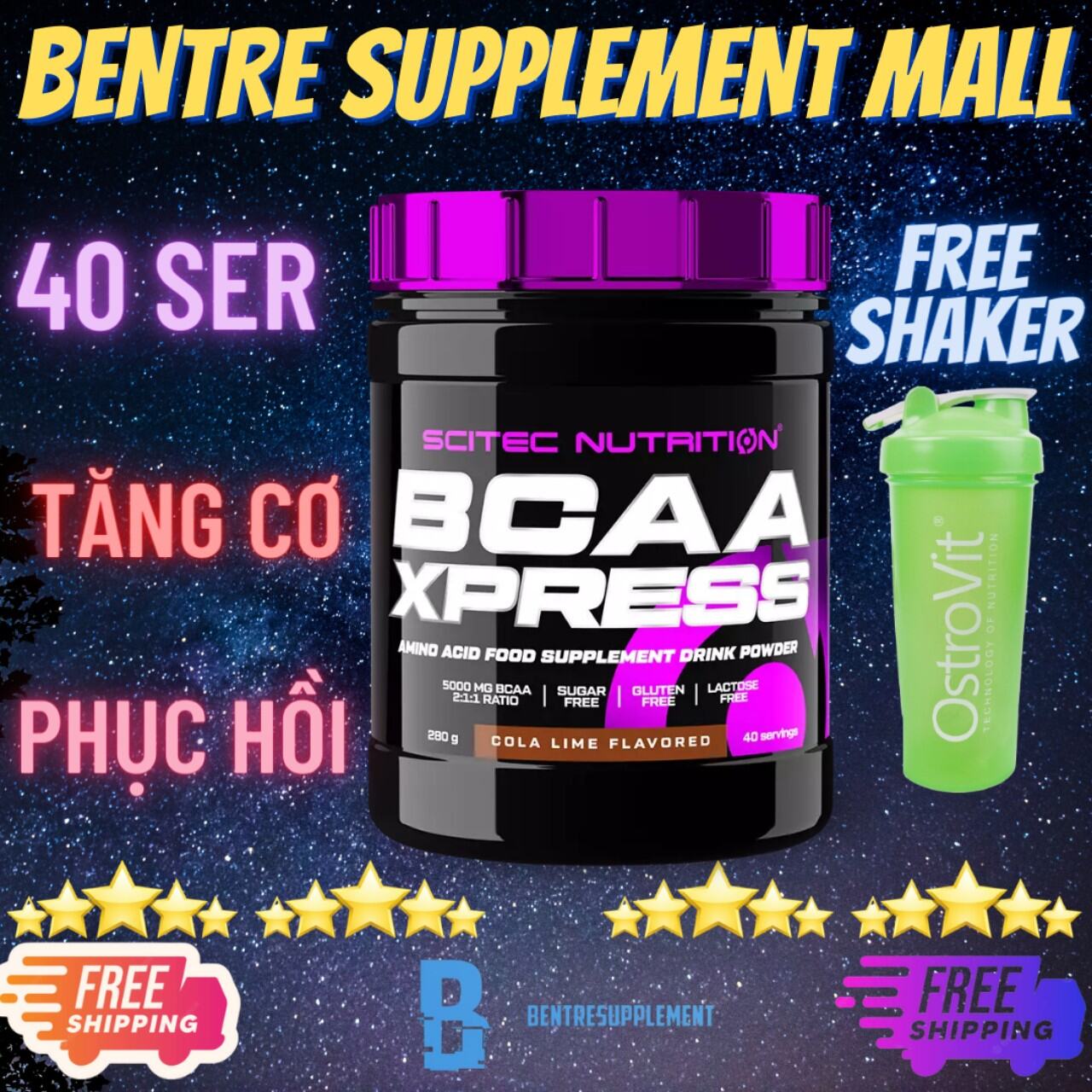 SCITEC BCAA XPRESS 40 SERVINGS BEST BCAA+ BRANCHED CHAIN AMINO ACIDS -