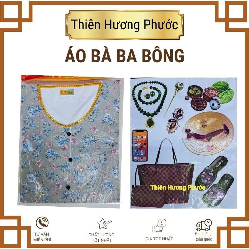 Quần áo bà ba bông cao cấp vàng mã